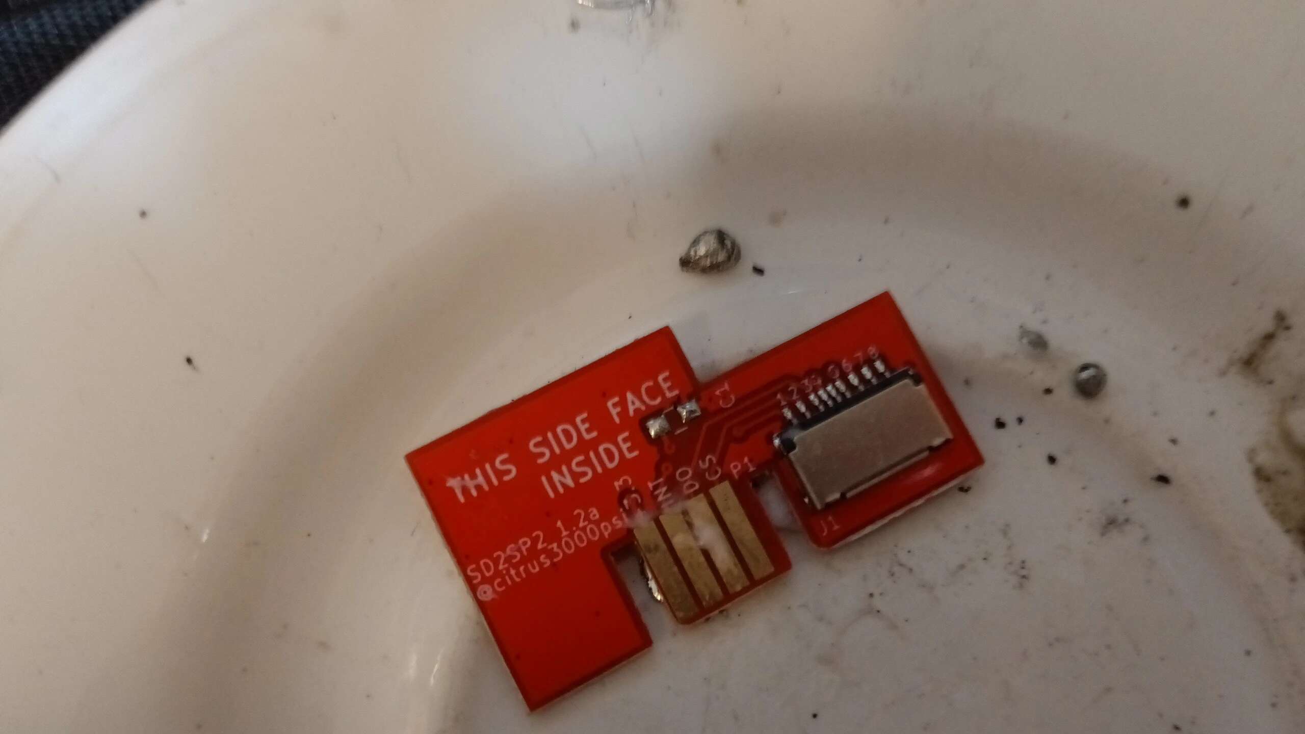 SD2SP2 with the capacitor now removed