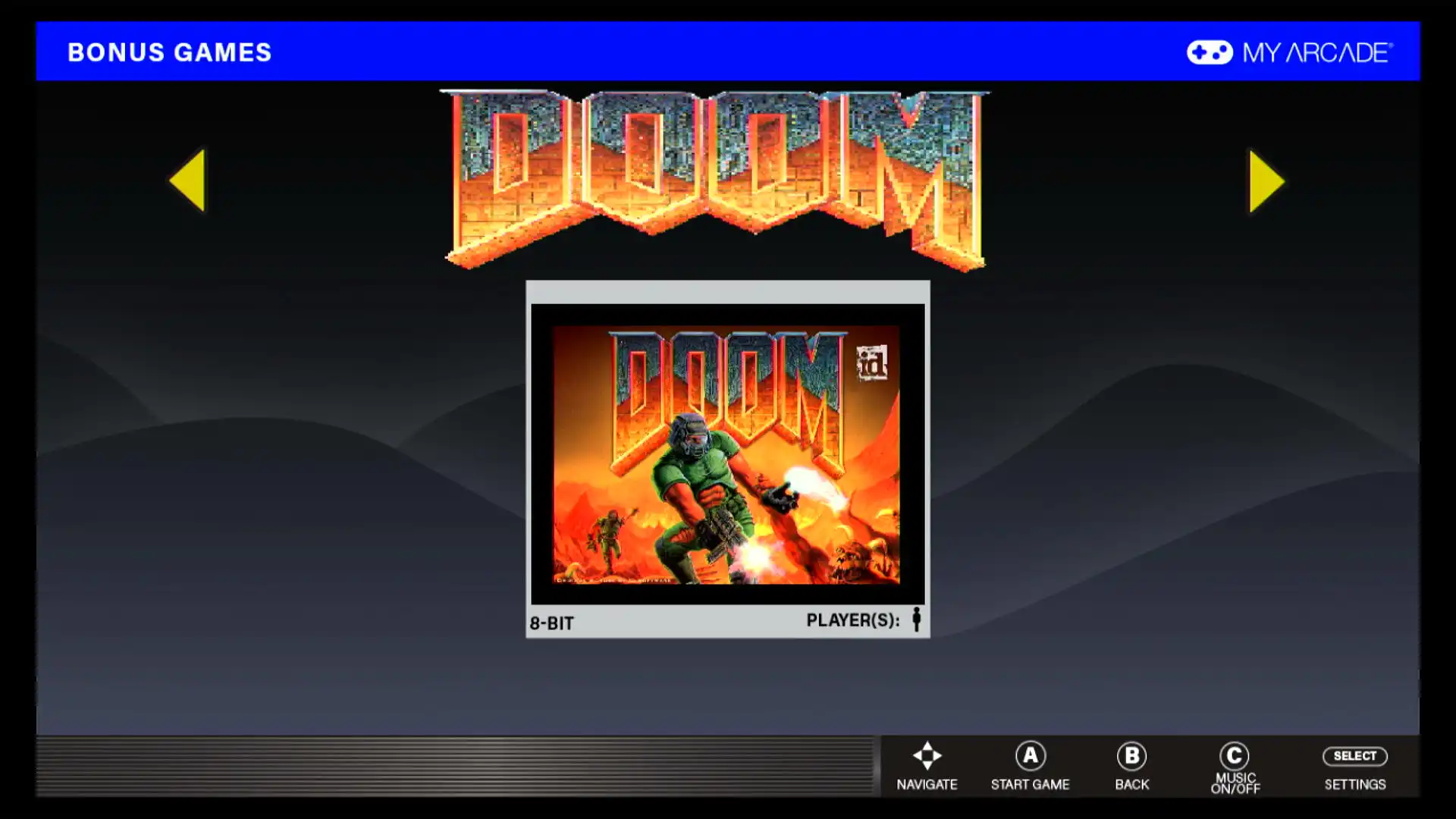 Screenshot of the preview screen for DOOM. Bog standard, not noteworthy. I probably shouldn't have even put this image in lol.
