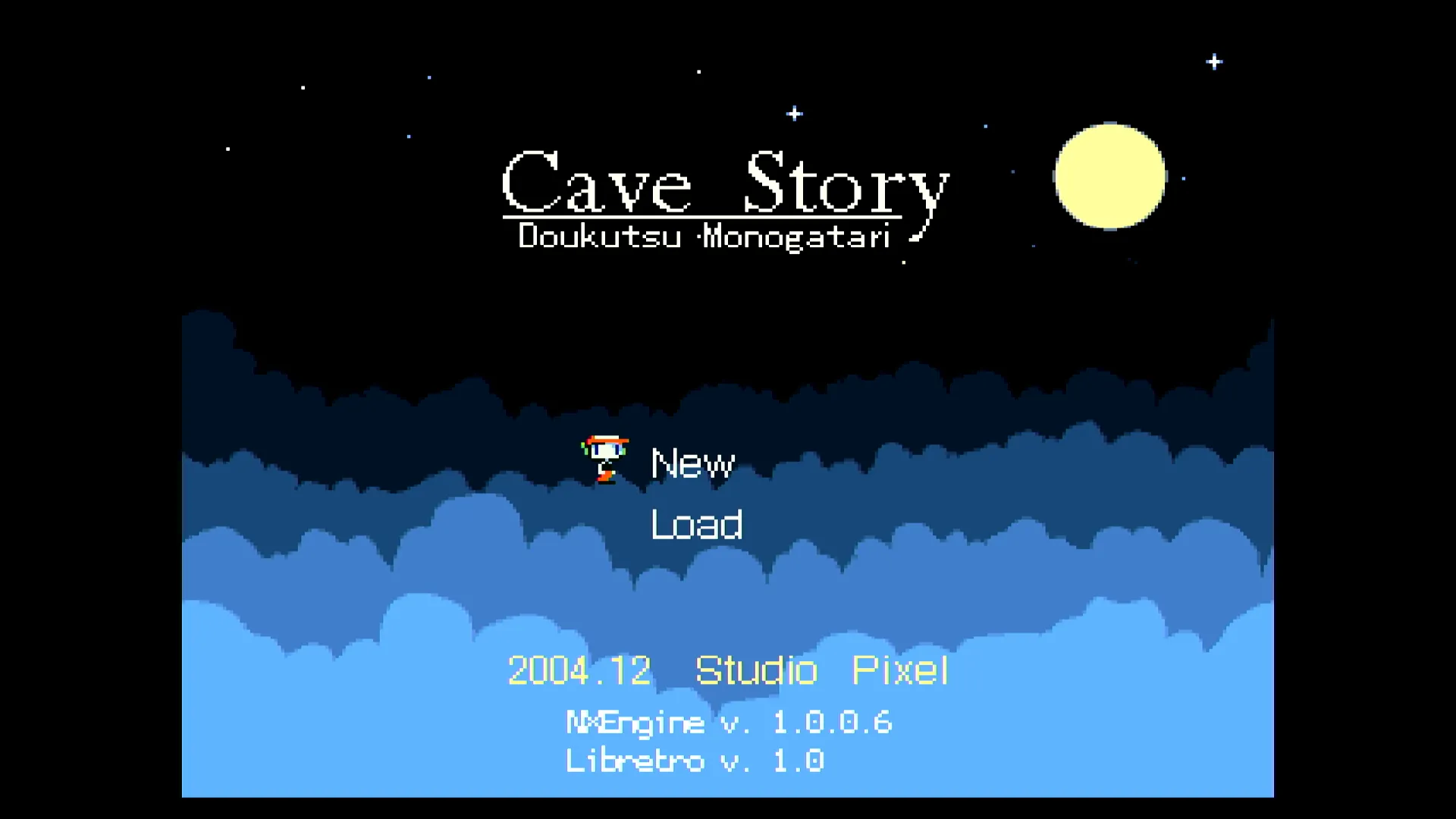 Cave Story title screen on the MyArcade Gamestation Pro