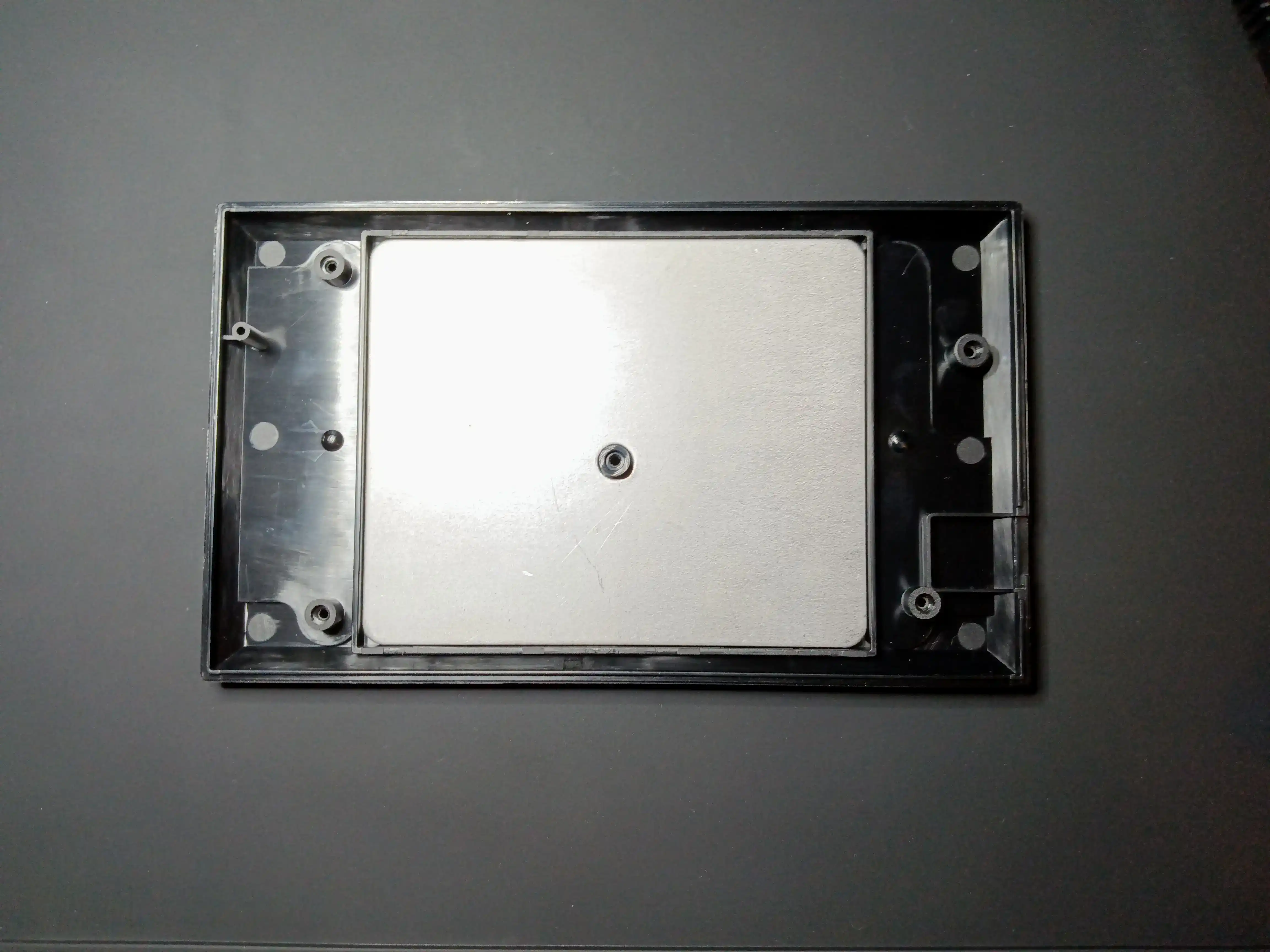 Inside of the bottom panel.