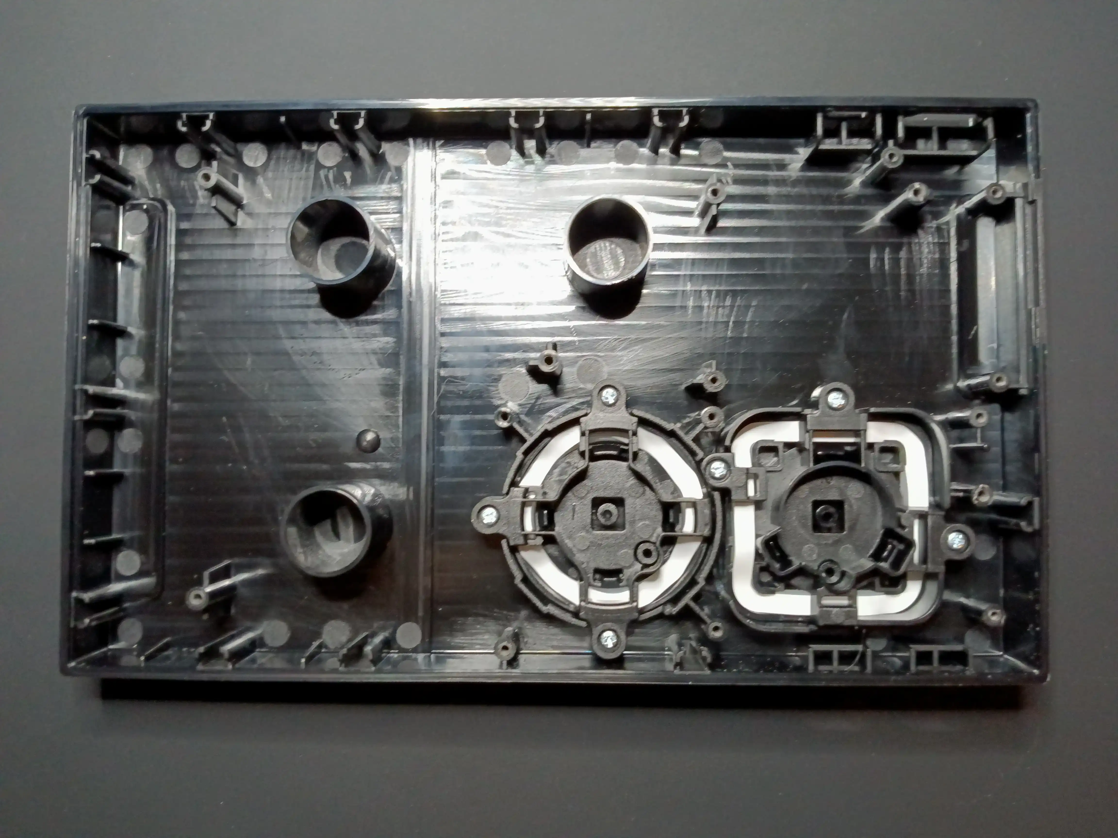 Inside of the top panel, boards removed.